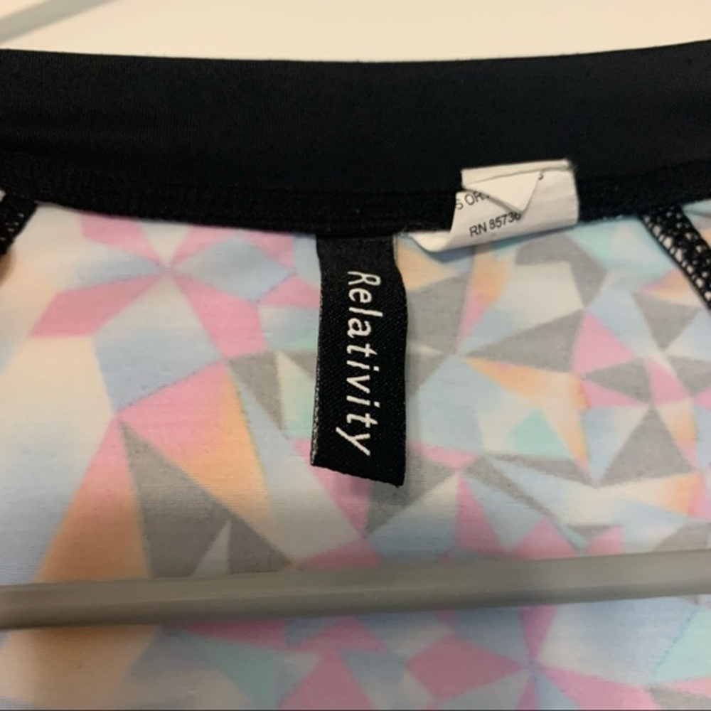 Relativity Athletic Patterned Zip Up Jacket - image 7